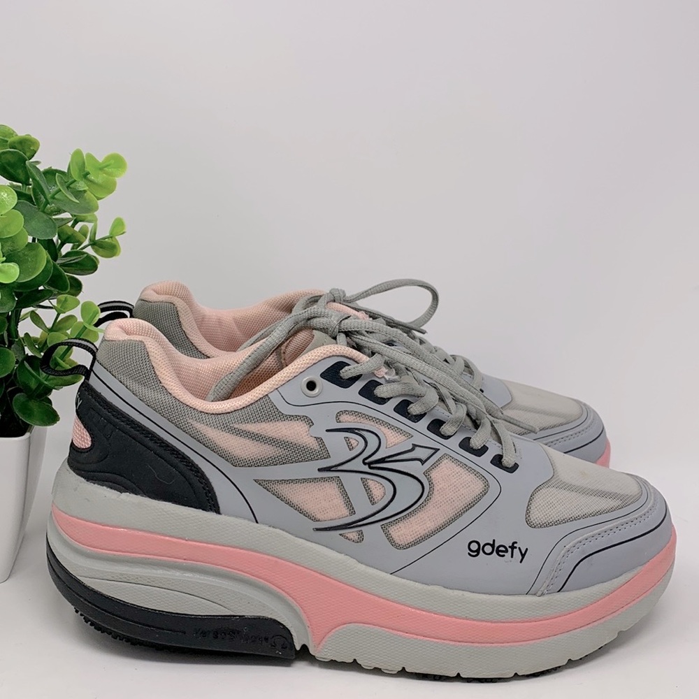 Gravity Defyer Sneakers Womens 10 Gdefy Ion Athletic Pink Gray TB9002FGP-M